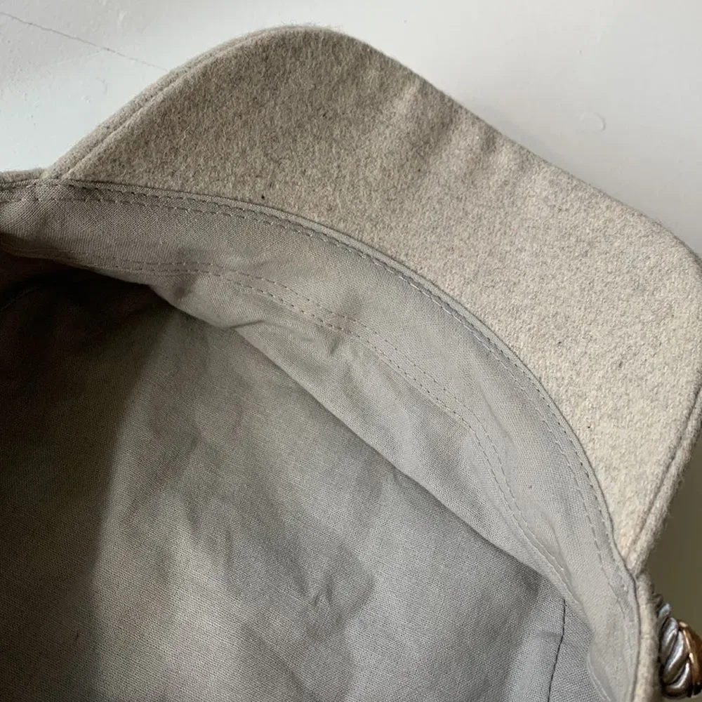 HAT ATTACK hat wool blend elastic back military inspired hat women’s